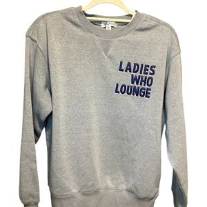 Wildfox Gray Ladies Who Lounge Sweater